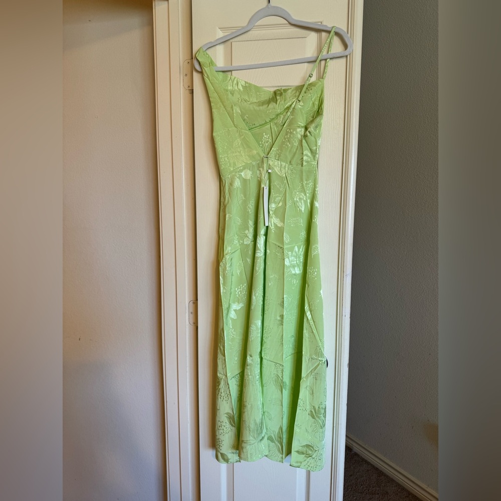 For Love And Lemons Lime Asymmetrical Dress - Picture 3 of 5